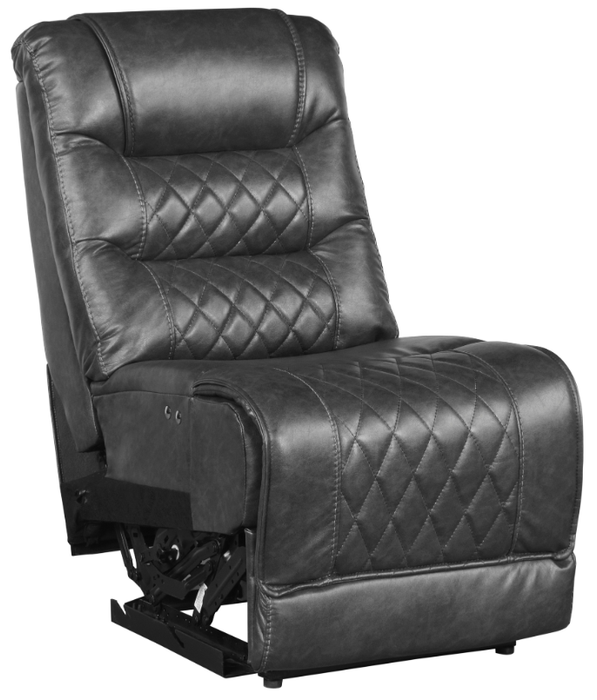 Putnam Power Armless Reclining Chair in Gray 9405GY-ARPW - Home Discount Furniture - NJ-linden