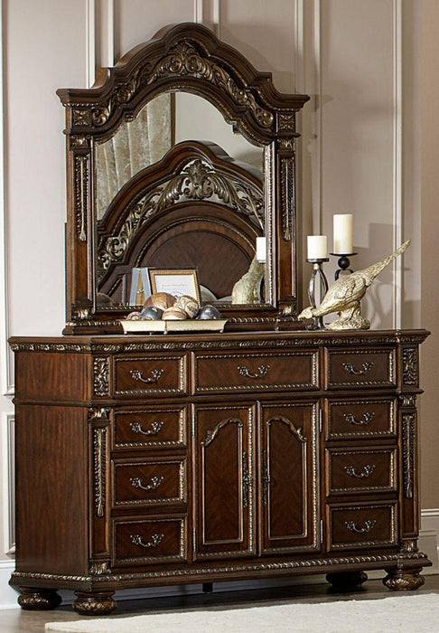 Catalonia Mirror in Cherry 1824-6 - Home Discount Furniture - NJ-linden