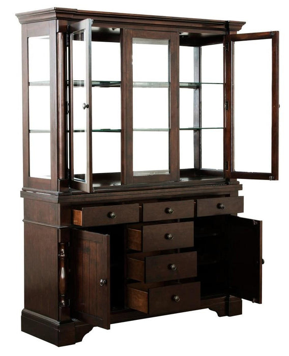 Yates Buffet and Hutch in Dark Oak 5167-50* - Home Discount Furniture - NJ-linden