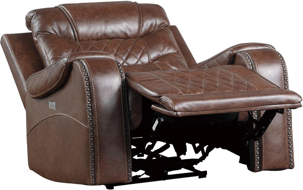 Putnam Swivel Glider Reclining Chair in Brown 9405BR-1 - Home Discount Furniture - NJ-linden