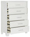 Kerren Chest in White 1678W-9 - Home Discount Furniture - NJ-linden