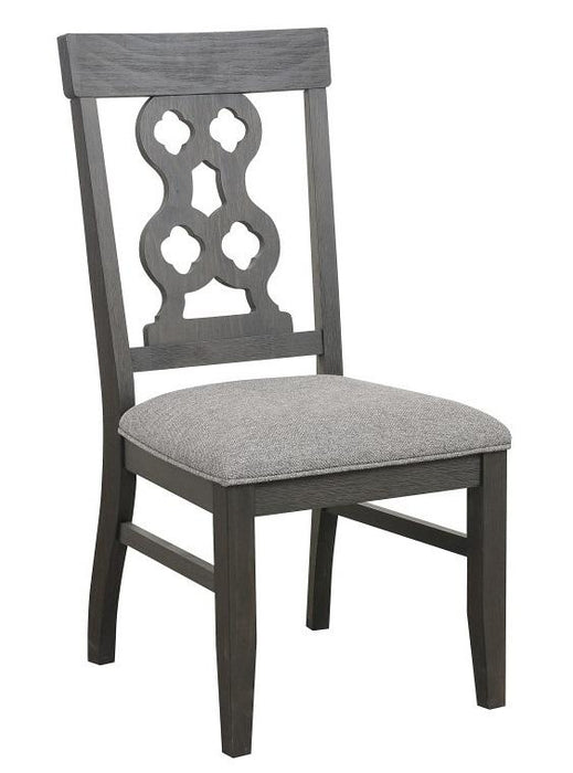 Arasina Side Chair in Dark Pewter (Set of 2) - Home Discount Furniture - NJ-linden
