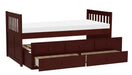 Rowe Twin/Twin Trundle Bed w/ Two Storage Drawers in Dark Cherry B2013PRDC-1* - Home Discount Furniture - NJ-linden