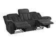 Nutmeg Double Reclining Sofa in Charcoal Gray 9901CC-3 - Home Discount Furniture - NJ-linden