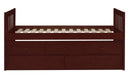Rowe Twin/Twin Trundle Bed w/ Two Storage Drawers in Dark Cherry B2013PRDC-1* - Home Discount Furniture - NJ-linden