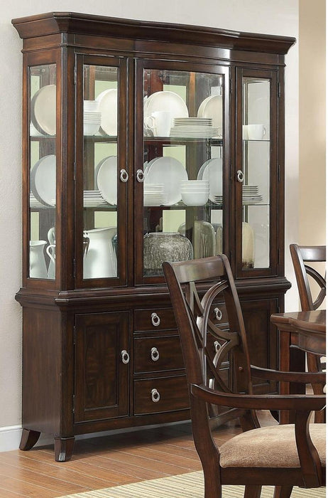 Keegan Buffet & Hutch in Cherry 2546-50* - Home Discount Furniture - NJ-linden