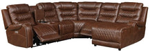 Putnam Corner Seat in Brown 9405BR-CR - Home Discount Furniture - NJ-linden