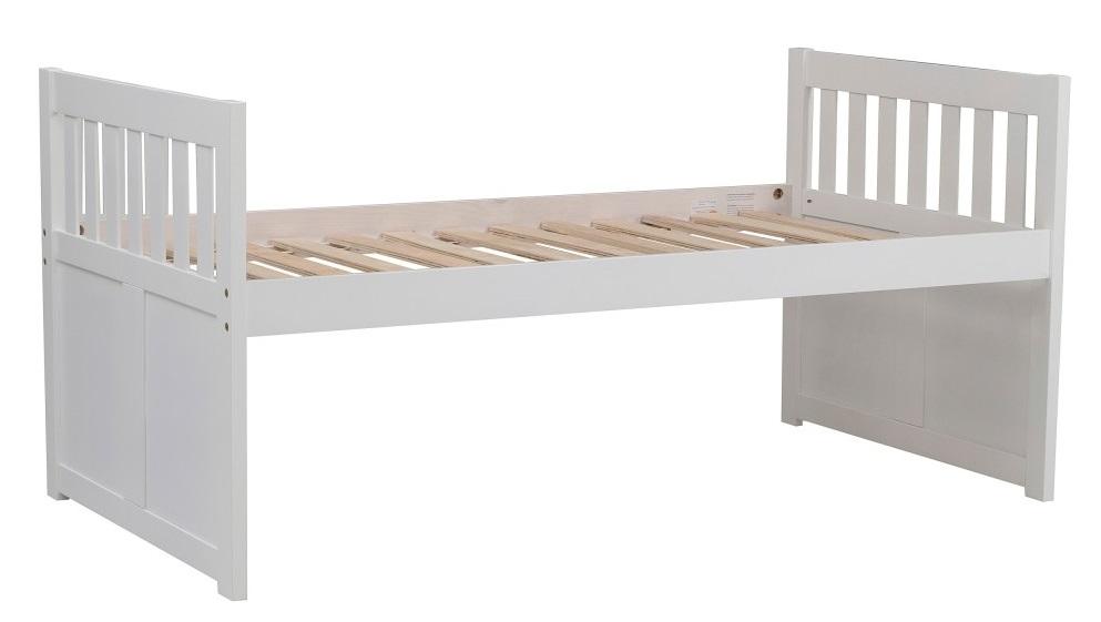 Galen Twin/Twin Trundle Bed with Storage in White B2053PRW-1* - Home Discount Furniture - NJ-linden
