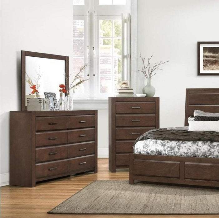 Erwan Mirror in Dark Walnut 1961-6 - Home Discount Furniture - NJ-linden