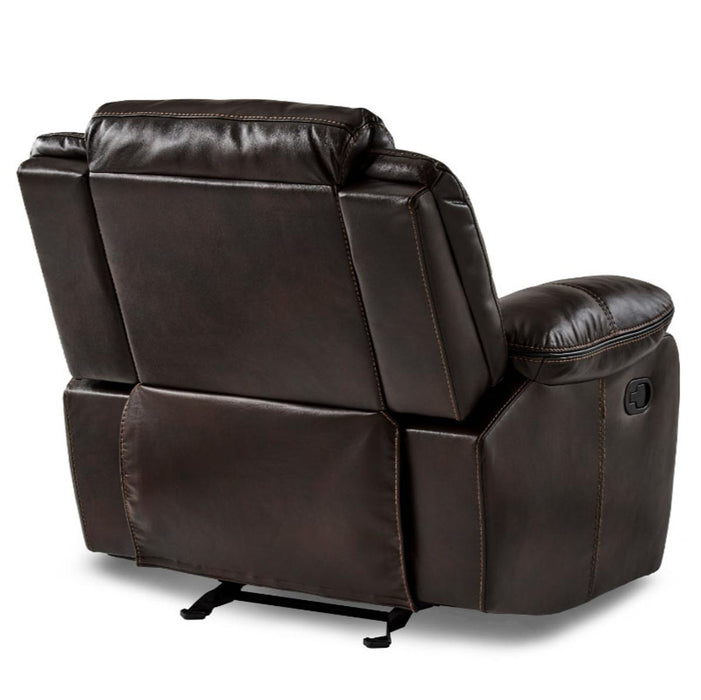 Bastrop Glider Reclining Chair in Brown 8230BRW-1 - Home Discount Furniture - NJ-linden