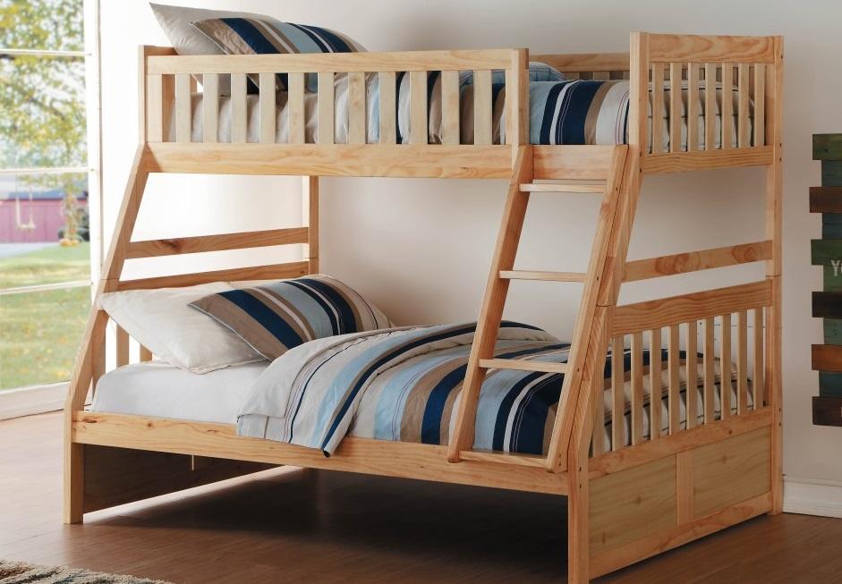 Bartly Twin/Full Bunk Bed in Natural B2043TF-1* - Home Discount Furniture - NJ-linden
