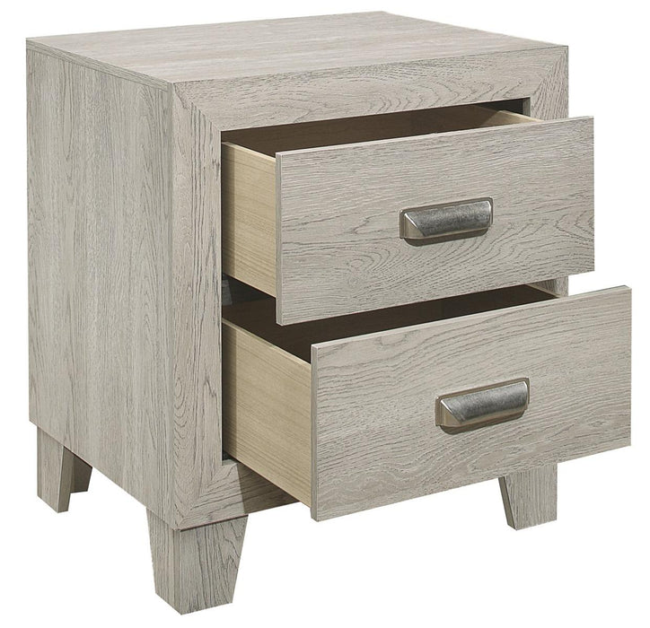 Quinby 2 Drawer Nightstand in Light Brown 1525-4 - Home Discount Furniture - NJ-linden