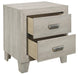 Quinby 2 Drawer Nightstand in Light Brown 1525-4 - Home Discount Furniture - NJ-linden