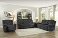 Nutmeg Double Reclining Loveseat in Charcoal Gray 9901CC-2 - Home Discount Furniture - NJ-linden