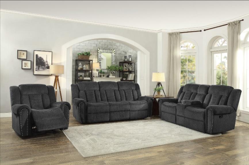 Nutmeg Double Reclining Sofa in Charcoal Gray 9901CC-3 - Home Discount Furniture - NJ-linden