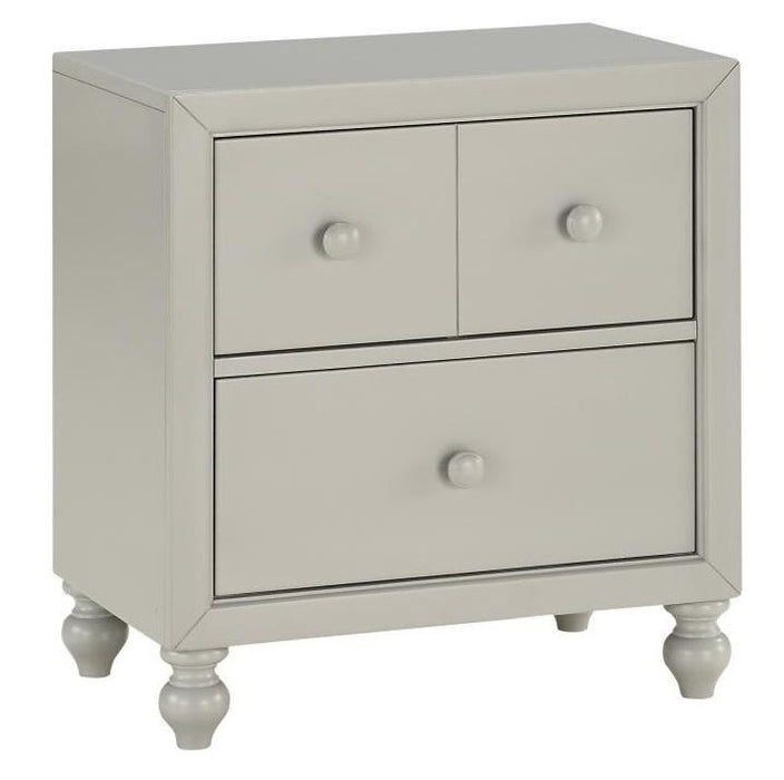 Wellsummer 2 Drawer Nightstand in Gray 1803GY-4 - Home Discount Furniture - NJ-linden