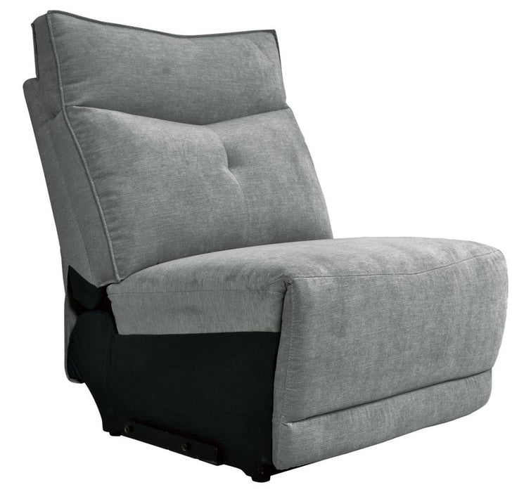Tesoro Armless Chair in Dark Gray 9509DG-AC - Home Discount Furniture - NJ-linden
