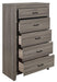 Waldorf 5 Drawer Chest in Dark Gray 1902-9 - Home Discount Furniture - NJ-linden