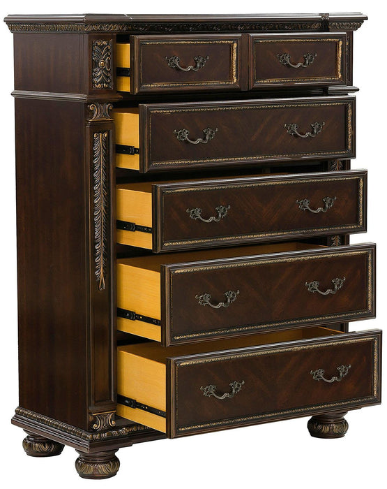 Catalonia 5 Drawer Chest in Cherry 1824-9 - Home Discount Furniture - NJ-linden
