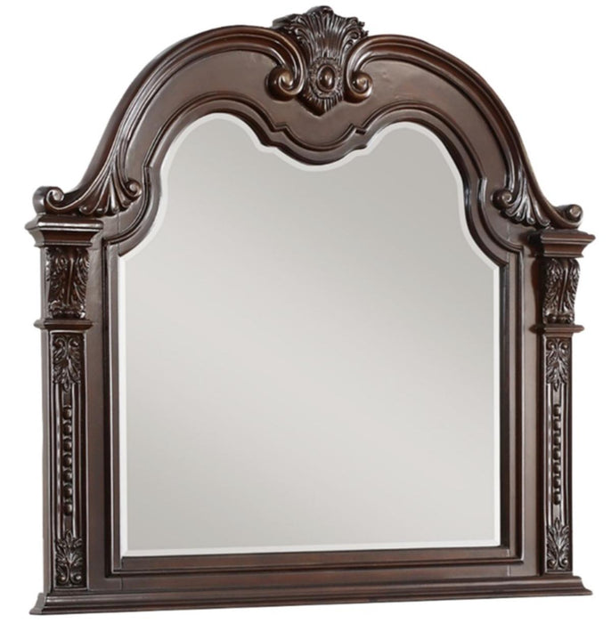 Cavalier Mirror in Dark Cherry 1757-6 - Home Discount Furniture - NJ-linden