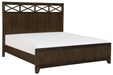 Griggs Queen Panel Bed in Dark Brown 1669-1* - Home Discount Furniture - NJ-linden