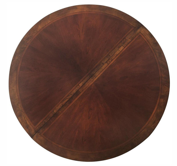 Deryn Park Round Dining Table in Dark Cherry 2243-76* - Home Discount Furniture - NJ-linden
