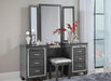 Allura Vanity Dresser with Mirror in Gray 1916GY-15* - Home Discount Furniture - NJ-linden