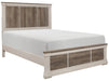 Arcadia King Panel Bed in White & Weathered Gray 1677K-1EK* - Home Discount Furniture - NJ-linden