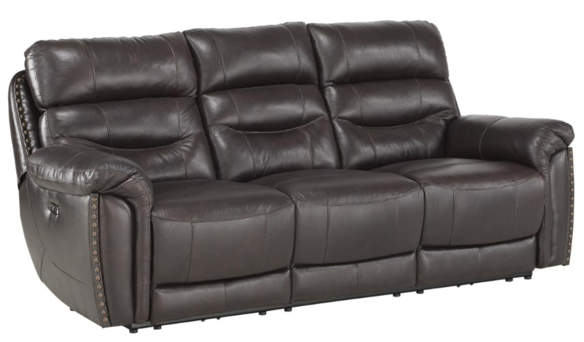 Lance Power Double Reclining Sofa with Power Headrests in Brown 9527BRW-3PWH - Home Discount Furniture - NJ-linden