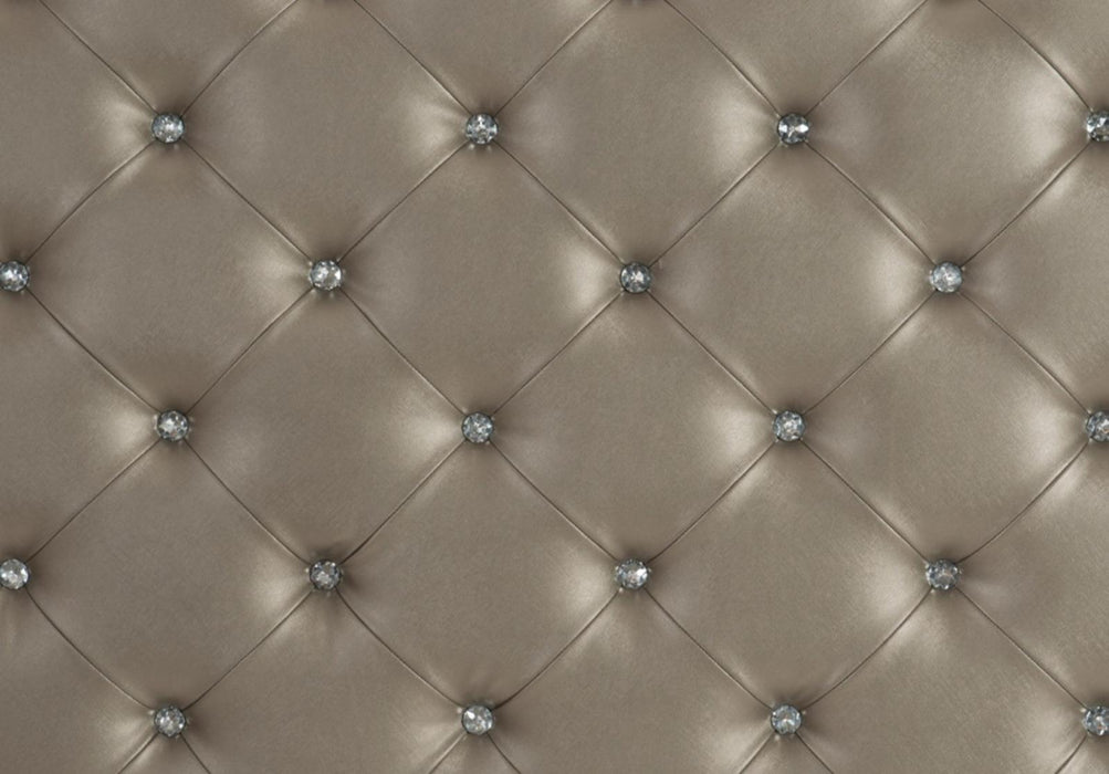 Avondale Queen Upholstered Panel Bed in Silver 1646-1* - Home Discount Furniture - NJ-linden