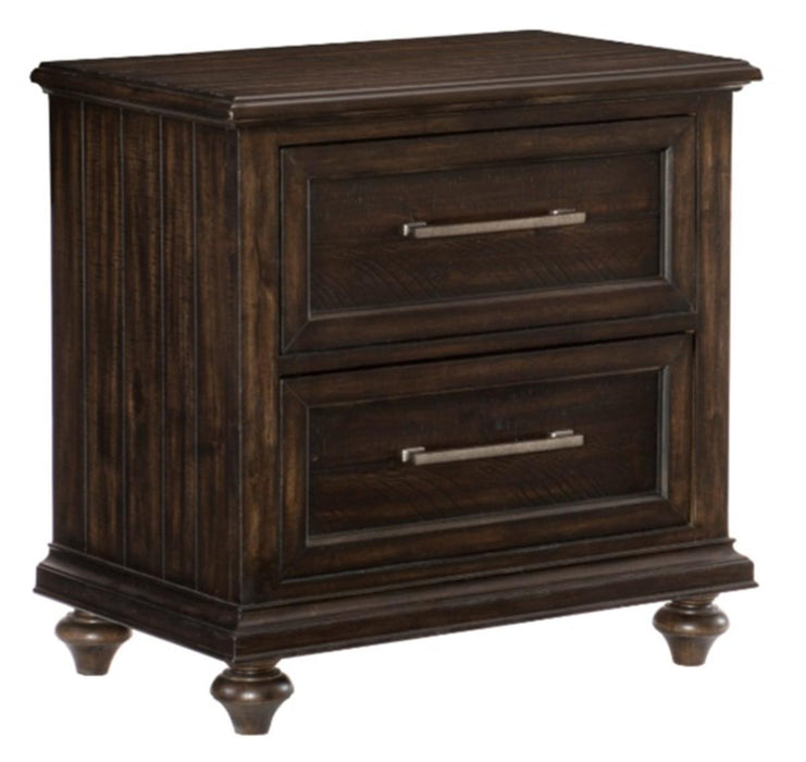 Cardona Nightstand in Driftwood Charcoal 1689-4 - Home Discount Furniture - NJ-linden