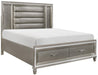 Tamsin King Upholstered Storage Bed in Silver Grey Metallic 1616K-1EK* - Home Discount Furniture - NJ-linden