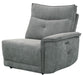 Tesoro Right Side Reclining Chair in Dark Gray 9509DG-RR - Home Discount Furniture - NJ-linden