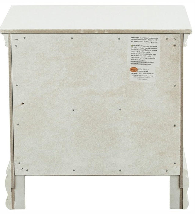 Lucida 2 Drawer Nightstand in White 2039W-4 - Home Discount Furniture - NJ-linden