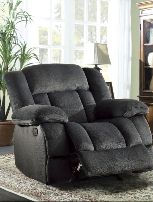 Laurelton Glider Reclining Chair in Charcoal 9636CC-1 - Home Discount Furniture - NJ-linden