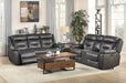 Danio Power Double Reclining Sofa with Power Headrests in Dark Gray 9528DGY-3PWH - Home Discount Furniture - NJ-linden