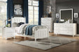 Wellsummer Twin Panel Bed in White 1803WT-1* - Home Discount Furniture - NJ-linden