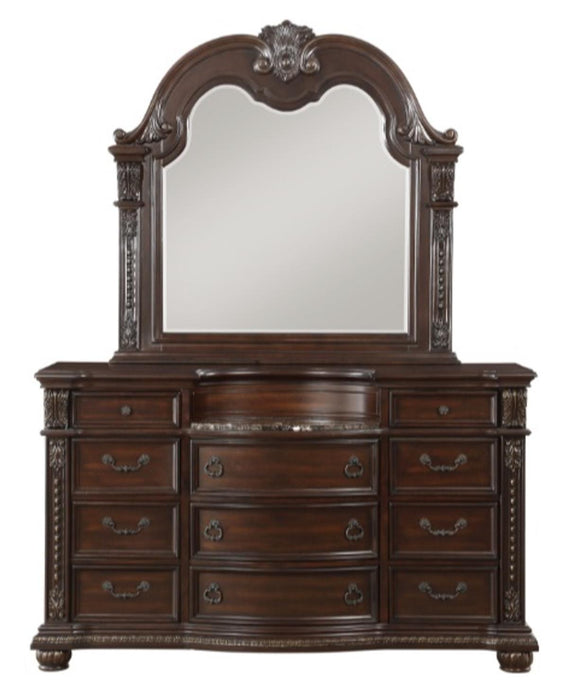 Cavalier Dresser in Dark Cherry 1757-5 - Home Discount Furniture - NJ-linden