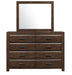Erwan Mirror in Dark Walnut 1961-6 - Home Discount Furniture - NJ-linden
