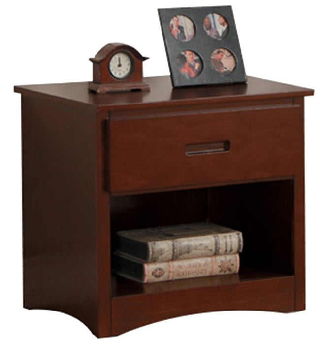 Rowe 1 Drawer Night Stand in Dark Cherry B2013DC-4 - Home Discount Furniture - NJ-linden