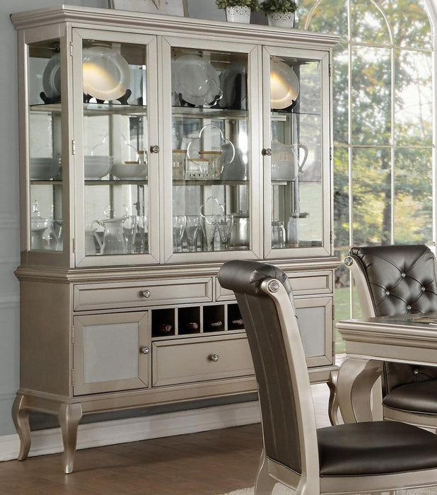 Crawford Buffet and Hutch in Silver 5546-50* - Home Discount Furniture - NJ-linden
