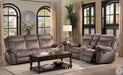 Aram Double Glider Reclining Loveseat in Dark Brown 8206NF-2 - Home Discount Furniture - NJ-linden