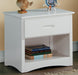 Galen 1 Drawer Night Stand in White B2053W-4 - Home Discount Furniture - NJ-linden