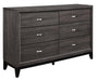 Davi Dresser in Gray 1645-5 - Home Discount Furniture - NJ-linden