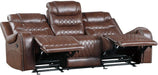Putnam Power Double Reclining Sofa with Drop-Down in Brown 9405BR-3PW - Home Discount Furniture - NJ-linden