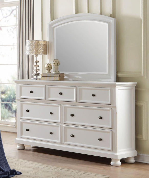 Laurelin 7 Drawer Dresser in White 1714W-5 - Home Discount Furniture - NJ-linden