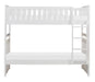 Galen Twin/Twin Bunk Bed in White B2053W-1* - Home Discount Furniture - NJ-linden