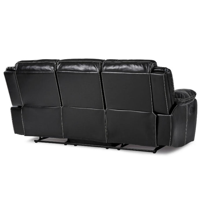 Bastrop Double Reclining Sofa in Black 8230BLK-3 - Home Discount Furniture - NJ-linden