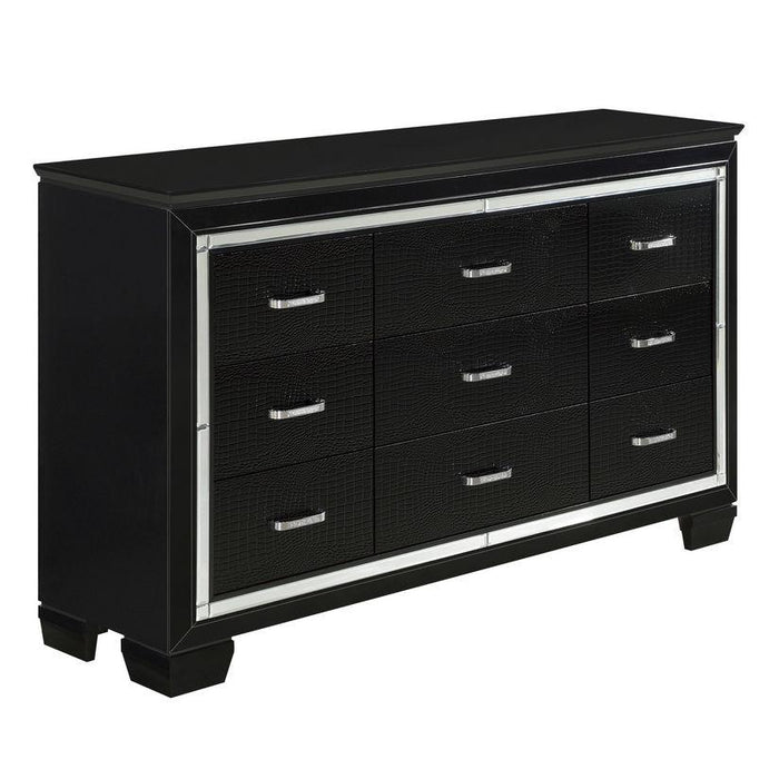 Allura Dresser in Black 1916BK-5 - Home Discount Furniture - NJ-linden