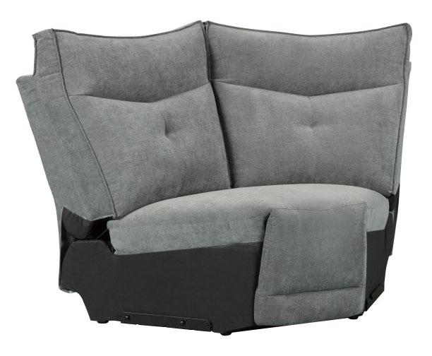 Tesoro Corner Seat in Dark Gray 9509DG-CR - Home Discount Furniture - NJ-linden